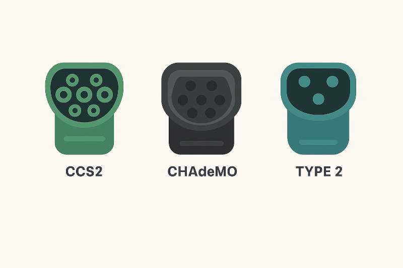 Tipi di connettori ricarica auto